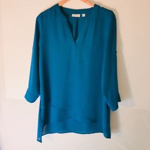 Teal Long Blouse